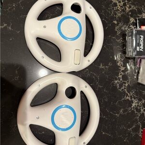 Nintendo White Wii Steering Wheels
